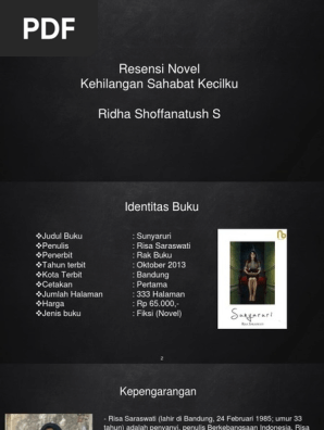 Resensi Novel Judul Buku Sunyaruri