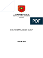 LKPJ Kabupaten Kotawaringin Barat Tahun 2016 PDF