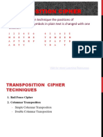 TRANSPOSITION CIPHER TECHNIQUES EXPLAINED