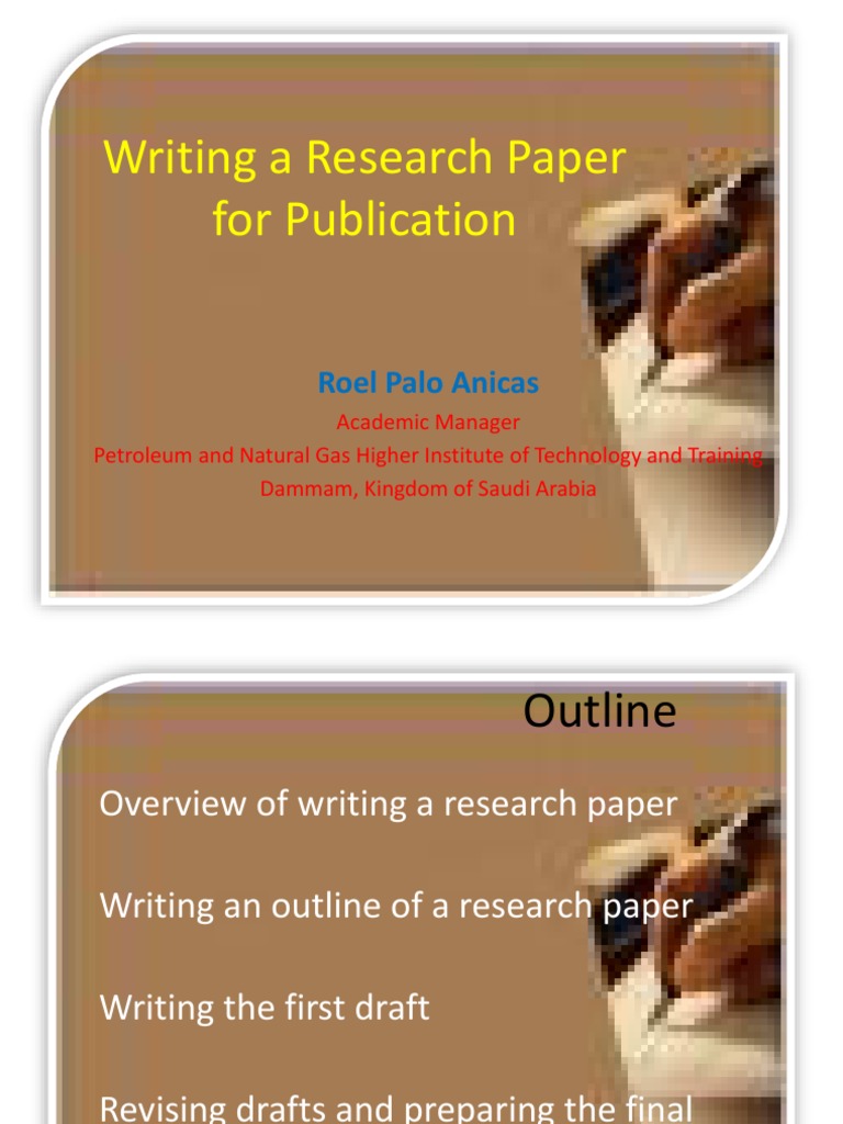 Writing A Research Paper For Publication | PDF | Academic Publishing ...