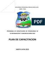 Capacitación en TIC para el IESTP Santa Lucia 2015