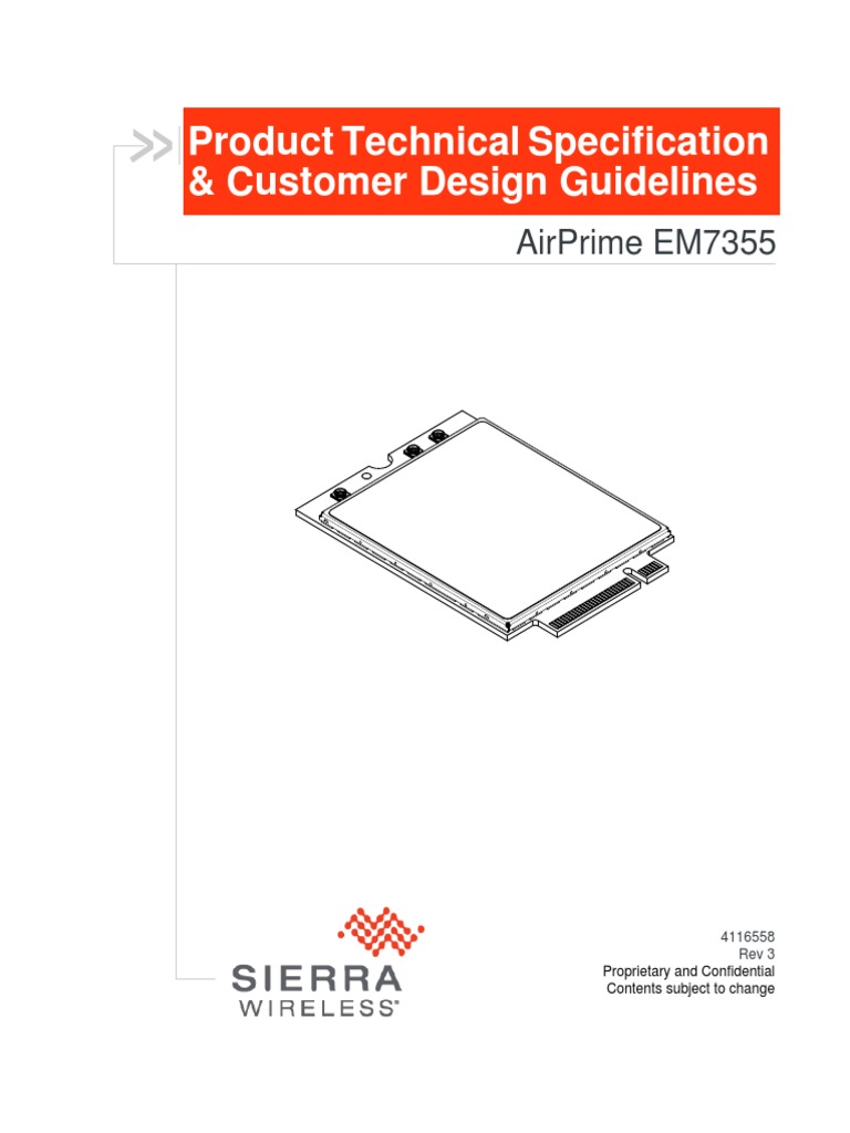 AirPrime EM7355 Product Technical Specification - r3 PDF | PDF ...