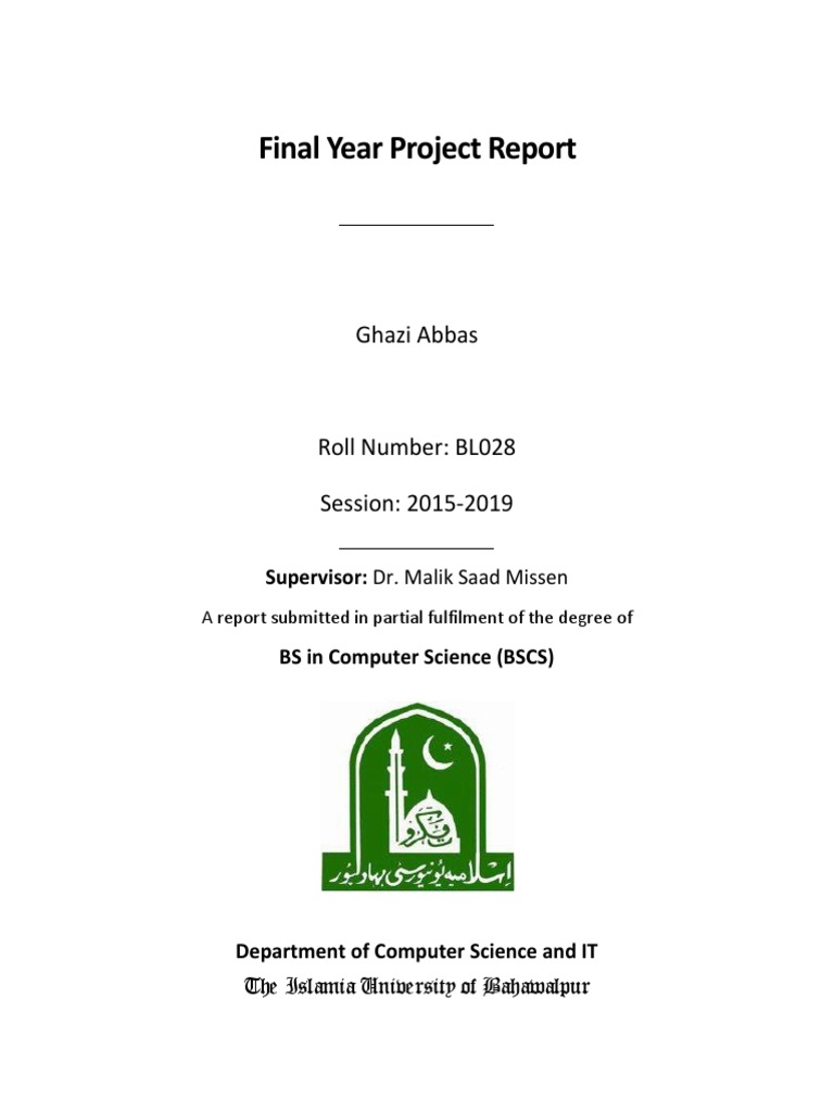 Final Year Project Report: Ghazi Abbas | PDF | Databases | Graphical ...