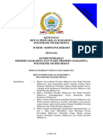 Surat Ketetapan DPM Nomor 06 DPM-POLMED 2015 Tentang Komisi Pemilihan PRES
