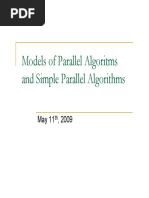 Models of Parallel Algoritms and Simple Parallel Algorithms