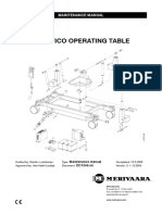 Merivaara Practico Operating Table - Service Manual PDF