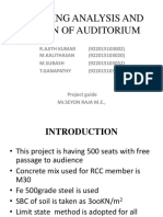 Planning Analysis and Designing of Auditorium