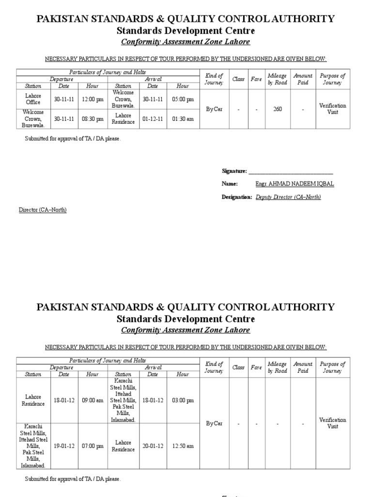 Pakistan Standards & Quality Control Authority Standards Development ...