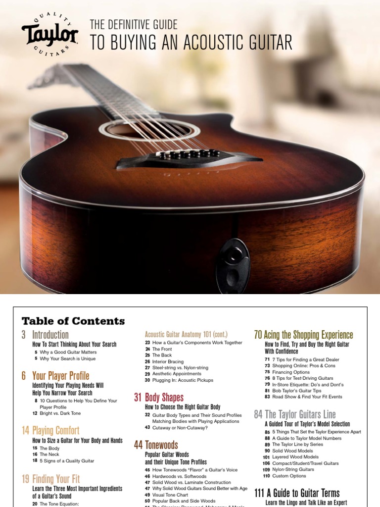 Acoustic Guitar Buying Guide for Beginners | PDF | Guitars | String Instruments