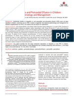 Idiopathic Pericarditis and Pericardial Effusion in Children: Contemporary Epidemiology and Management