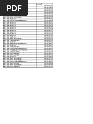 Pricelist Beauty Buffet