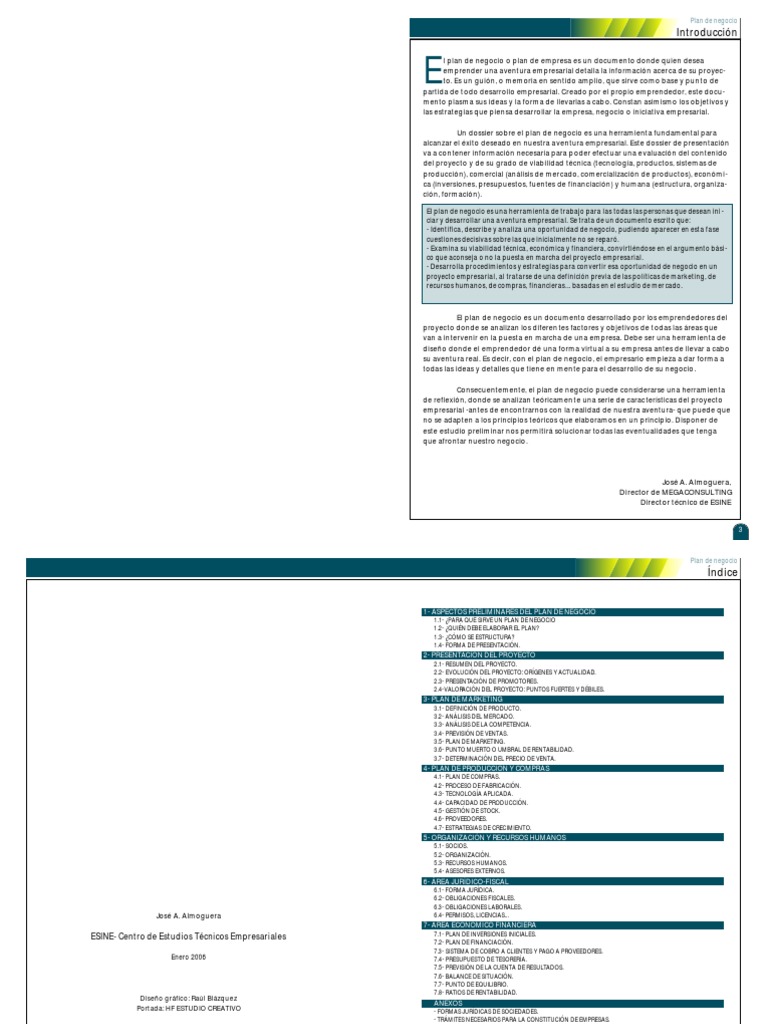 Plan de Negocio - Emprendedores PDF | PDF | Plan de negocios | Marketing