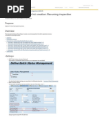 (TEST CASE) Inspection Lot Creation - Recurring Inspection - Product Lifecycle Management