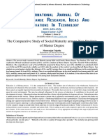 The Comparative Study of Social Maturity Among Yog Students of Master Degree