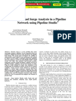 Hydraulic and Surge Analysis in A Pipeline Network