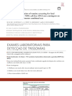 Detecção de trissomias fetais com cfDNA