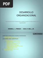 Desarrollo Organizacional: Aportaciones de La Ciencia de La Conducta para El Mejoramiento de La Organización