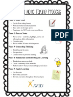 Focused Note Taking Process Poster