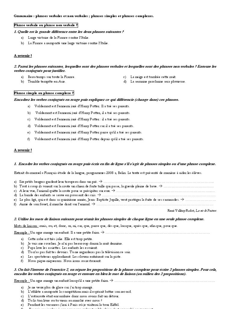 Phrase Verbale Et Non Verbale 22 Phrase Verbale Non Verbale Simple Complexe Decouverte | Phrase | Verbe