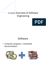 A Brief Overview of Software Engineering