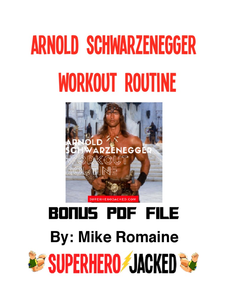 Arnold Schwarzenegger PDF | PDF | Physical Exercise | Weight Training
