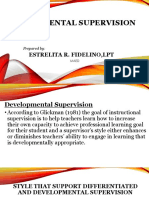 Developmental Supervision: Estrelita R. Fidelino, LPT
