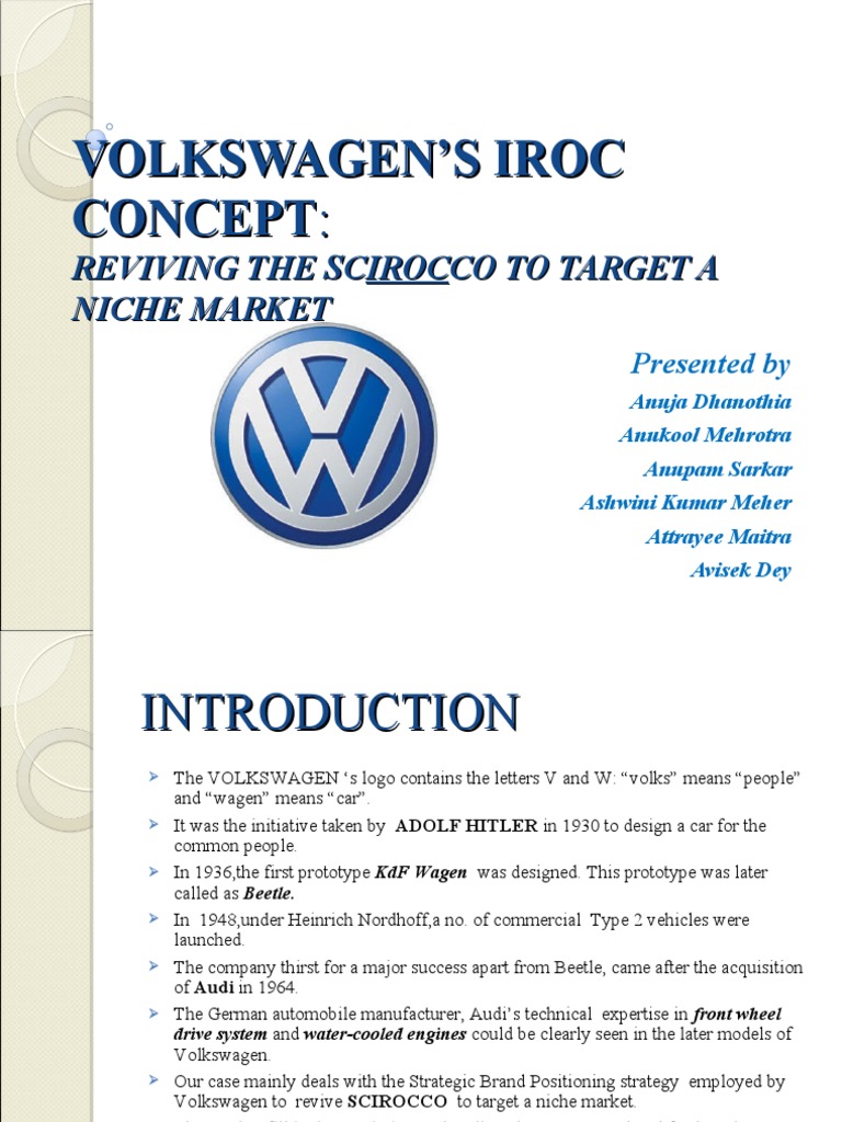 Reviving Volkswagen's IROC Concept | PDF | Volkswagen | Wheeled Vehicles
