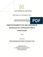 Dimensionamento de Uma Unidade de Produção de Leveduras para A Panificação - Catarina Roseiro e Marisa Baptista - Projeto de Mestrado em Tecnologia Química PDF