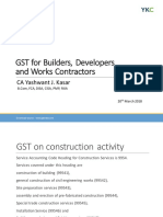GST For Builders Developers and Works Contractors 1.0