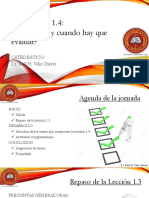 Lección 1.4 Qué, Cómo y Cuando Hay Que Evaluar