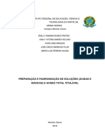 Relatório 01- Preparação e Padronização de Solucões (Ácidas e Básicas) e Acidez Total Titulável