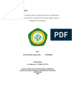 Relationship of Blood and Urine Alcohol Levels in Postmortem Samples and Prevalence of Alcohol Level Above Legal Limit in Hospital Kuala Lumpur