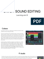 Sound Editing Learning Aim B 2