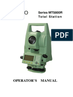 Operator'S Manual: Series MTS800R Total Station