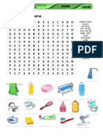 Bathroom Objects Wordsearch and Exercises 2pages 92522