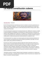 [Dacal Díaz] La Nueva Constitución Cubana