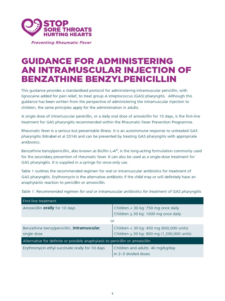 Nursing Guidance - Administering Im Penicillin PDF | PDF | Injection ...