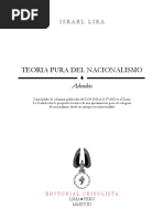 Teoría pura del nacionalismo Israel Lira