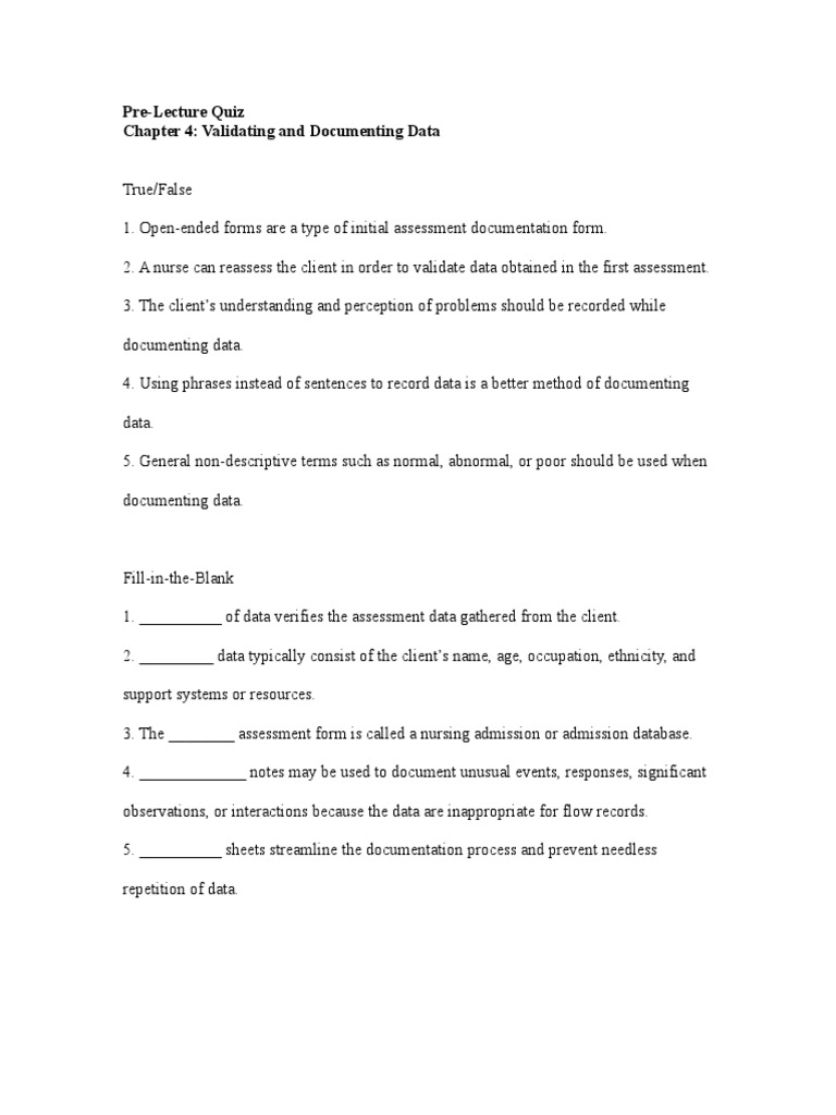 Validating Data Documentation Methods | PDF