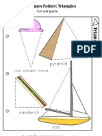Pyramid Ice-Cream Cone: Shapes Folder: Triangles