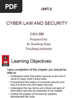 Cyber Law and Security: UNIT-3