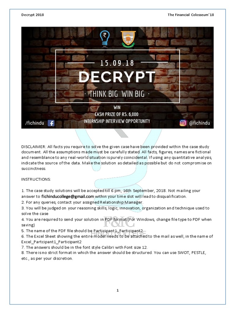 Decrypt 2018 PDF | PDF | Cost Of Capital | Private Equity