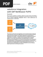 Salesforce Integration With Sap Netweaver Pi/Po: Scenario