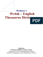 Webster's Welsh-English Dictionary Thesaurus PDF