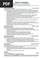 Connor Cummings Resume