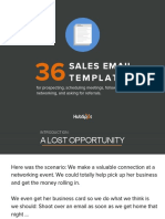 36 Sales Email Templates 1 PDF