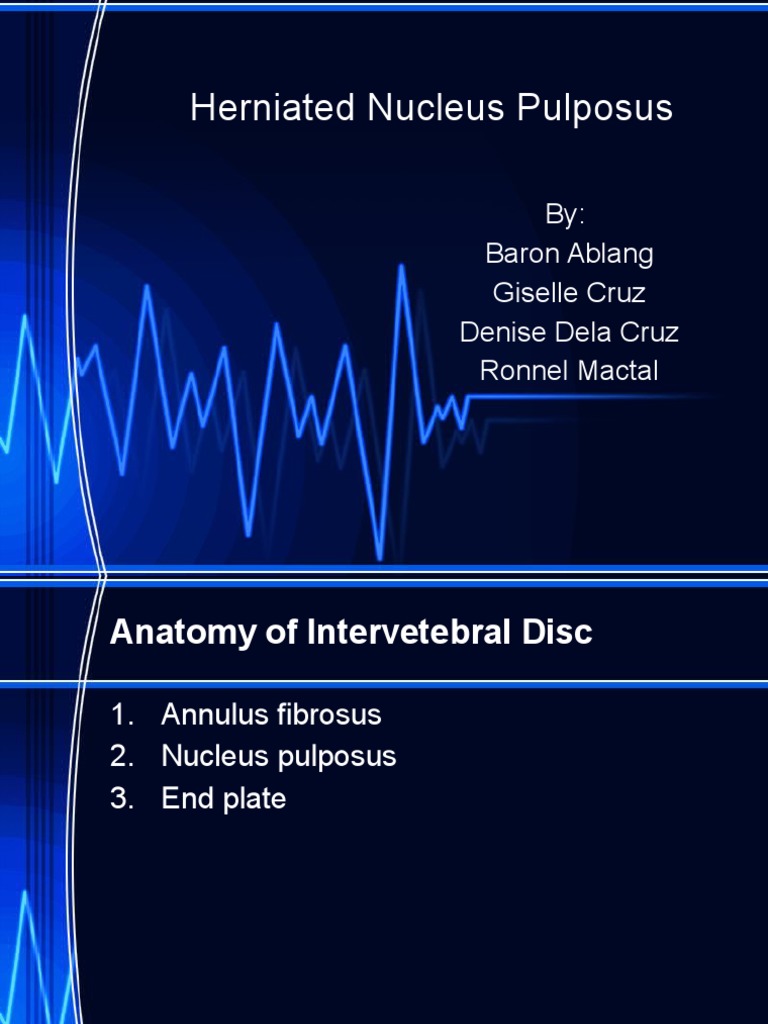 Understanding Herniated Nucleus Pulposus | PDF | Nervous System | Back Pain