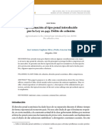 Aproximación Al Tipo Penal Introducido Por La Ley 20.945: Delito de Colusión