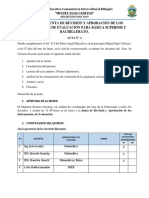 Acta de La Junta de Revisión y Aprobación de Los Instrumentos de Evaluación Bachillerato 2018-2019
