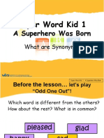 Super Word Kid 1: A Superhero Was Born